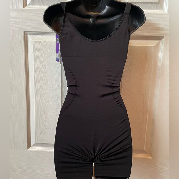 SPANX STAR POWER POWER PLAY OPEN BUST TANK IN BLACK TIE SIZE XL - Picture 6 of 7